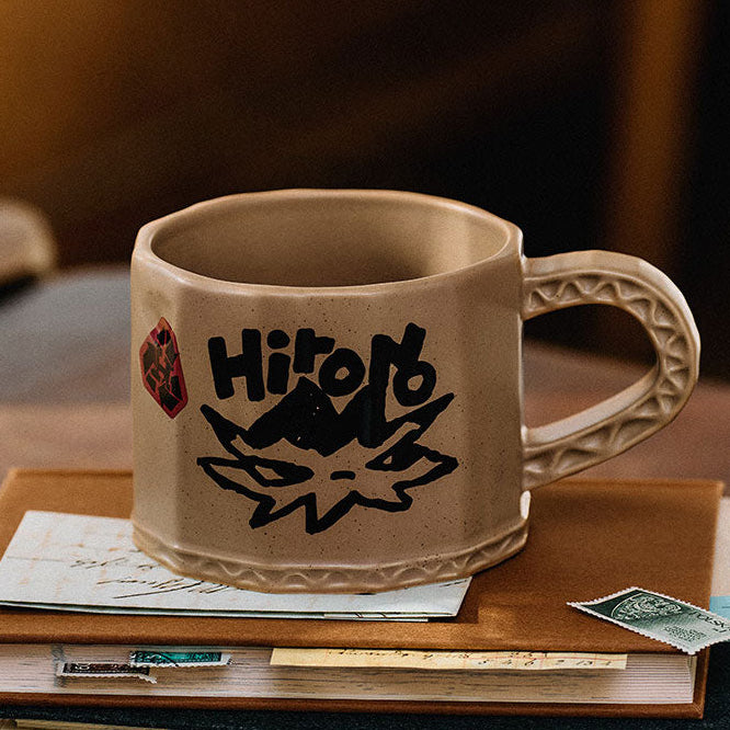 POP MART Hirono Echo Series Paper-shelled Mug, 3D Ceramic Cup, Official Collectible Coffee Cup, Home Decoration Gift for Collectors