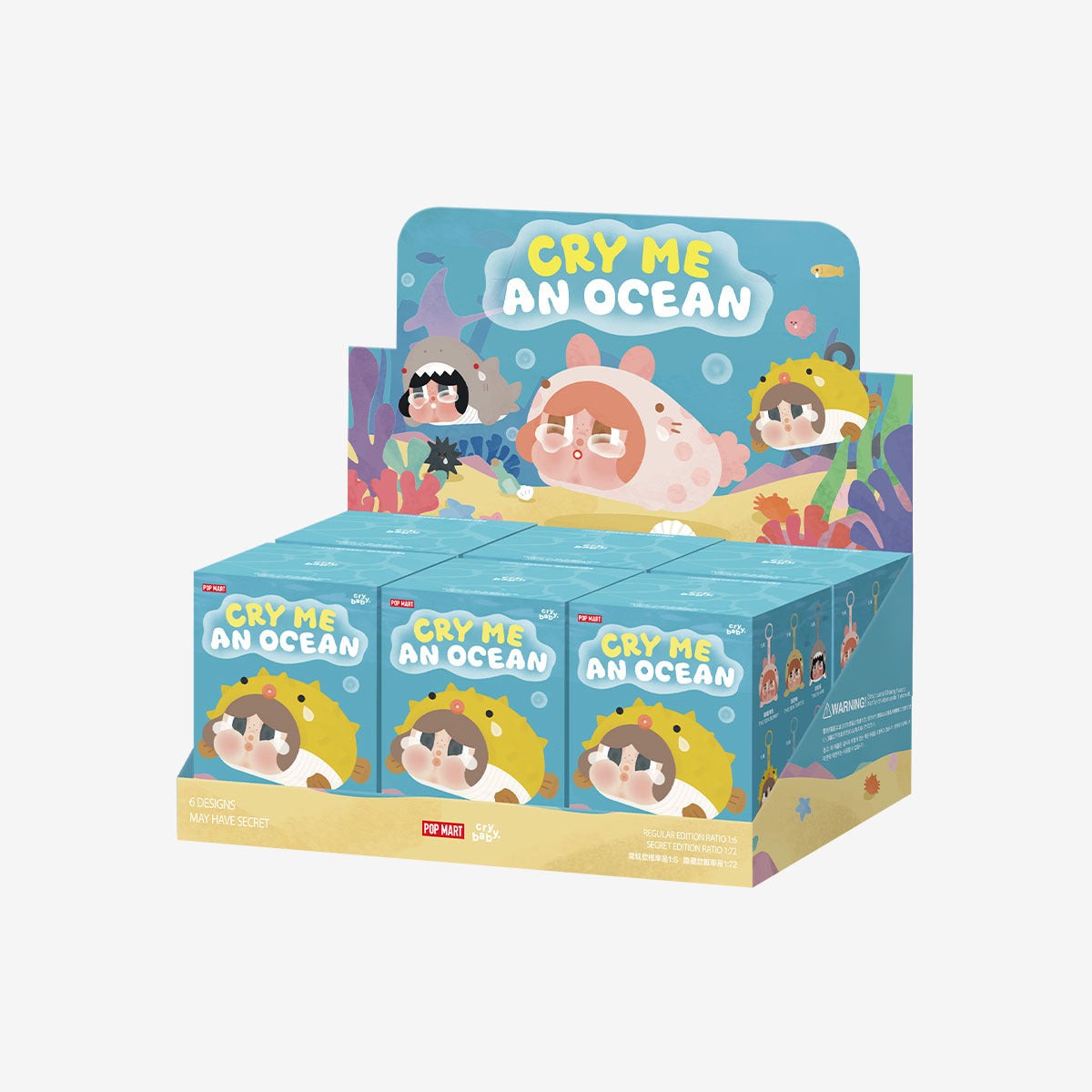 POP MART CRYBABY Cry Me An Ocean Series- Vinyl Plush Pendant Blind Box