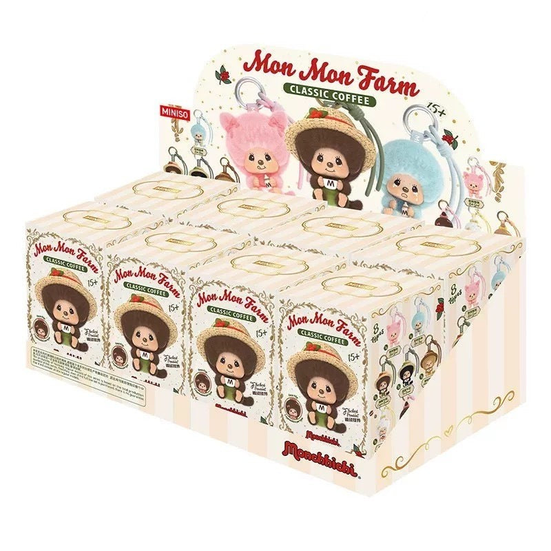 Monchhichi Coffee Farm Series Face‑changing Pendant Blind Box