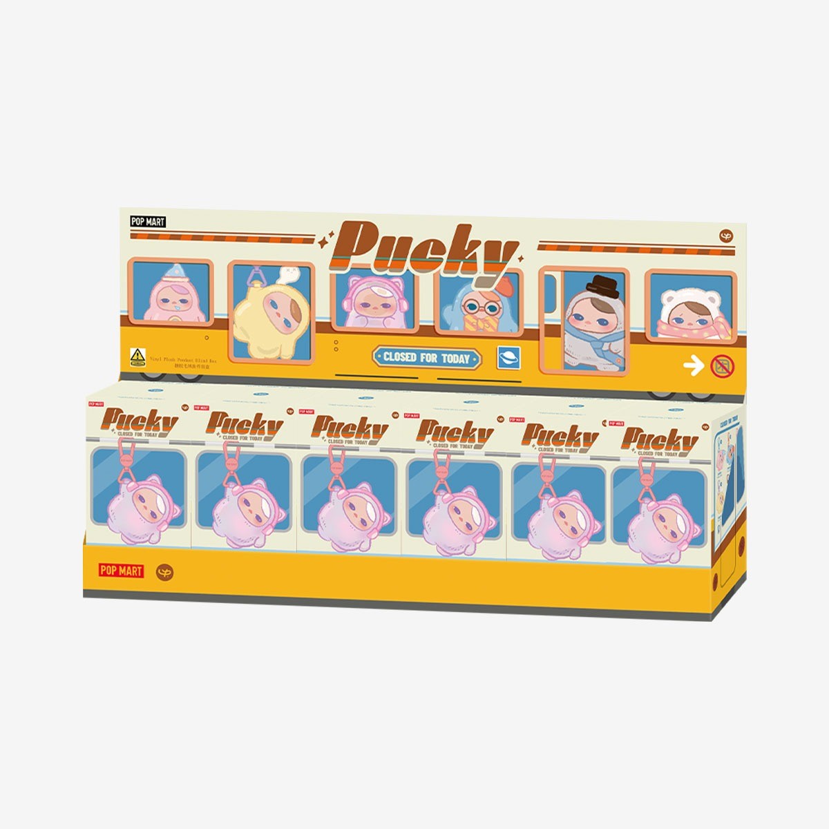 POP MART PUCKY Closed for Today Series Vinyl Plush Pendant Blind Box (PRE-ORDER)