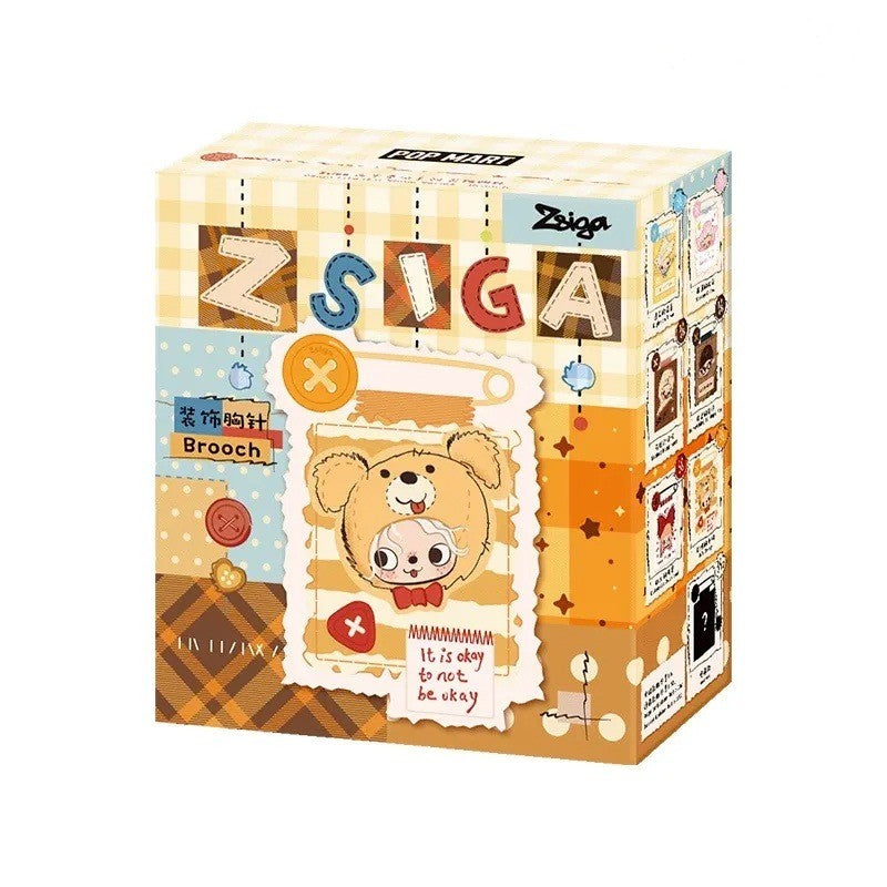 POP MART Zsiga Life is a Show Series Badge Confirm Design Blind Box