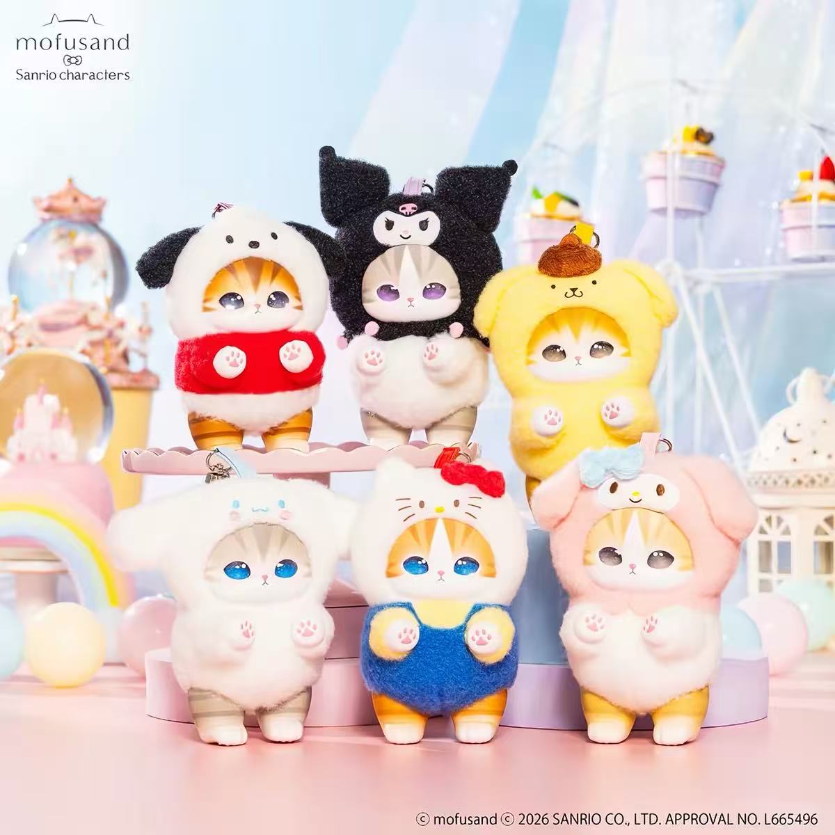 Mofusand × SANRl0 Characters Series Plush Pendant Blind Box