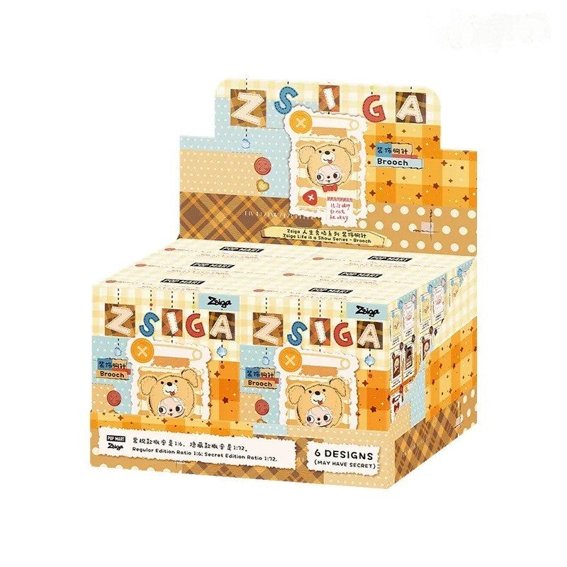 POP MART Zsiga Life is a Show Series Badge Confirm Design Blind Box