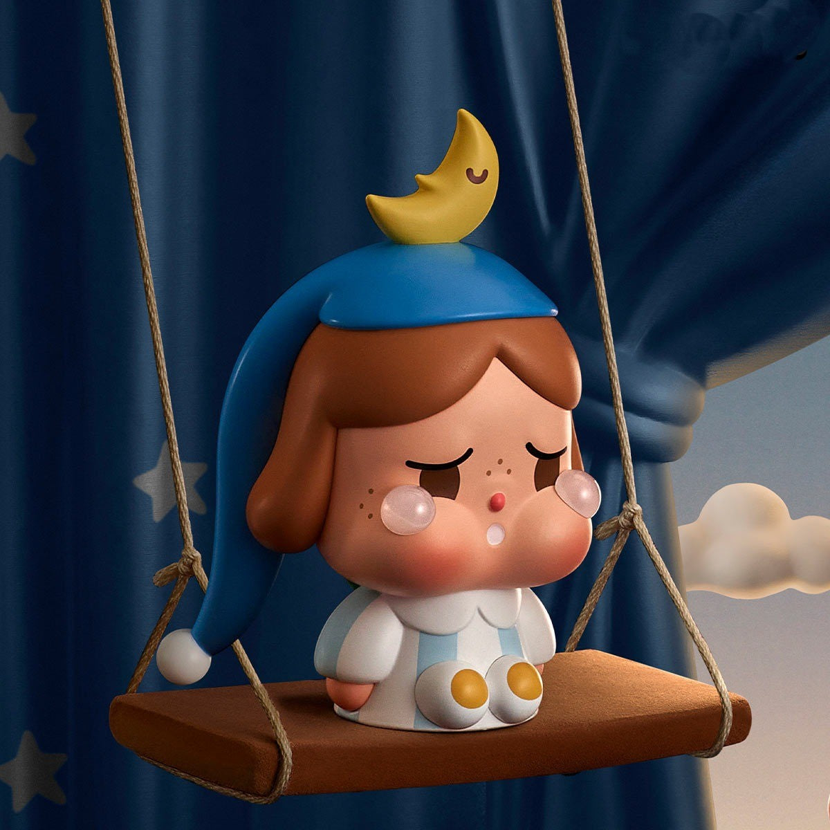 CRYBABY CRYING TO THE MOON-SITTING SERIES FIGURES - MINI BLIND BOX