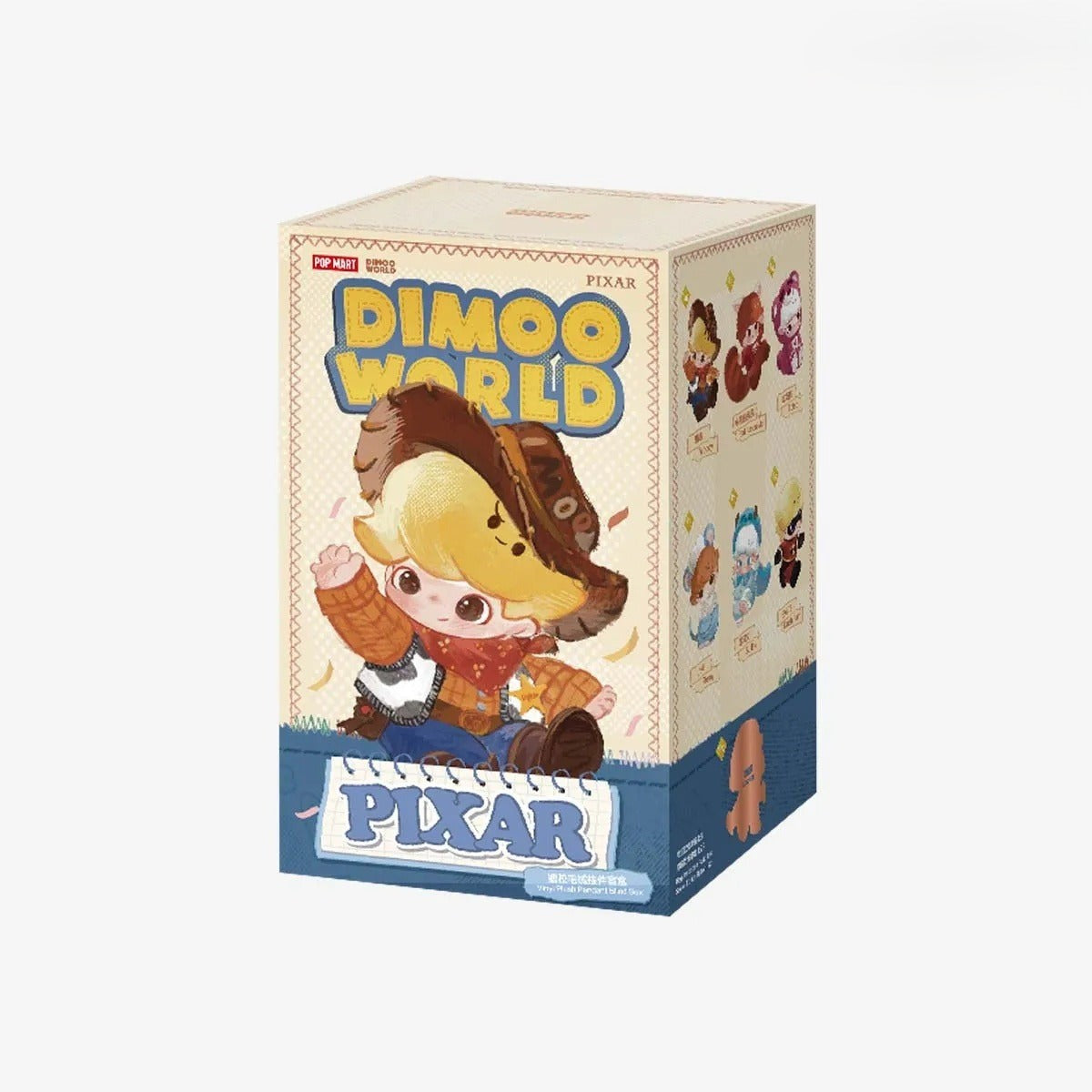 POP MART DIMOO WORLD × PIXAR Series Vinyl Plush Pendant Blind Box (PRE-ORDER)