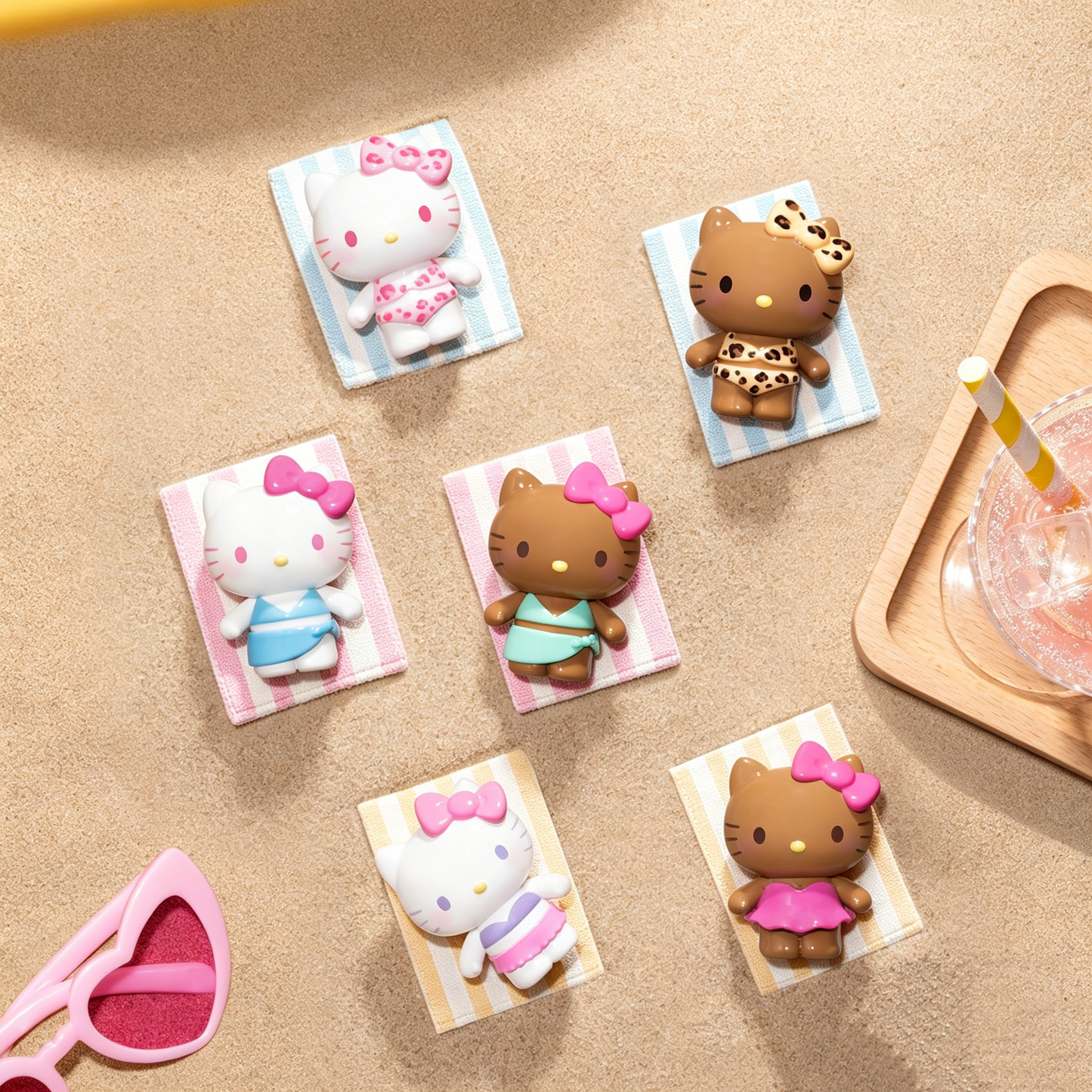 HK Colorful Swimsuits Summer Collection Series MINI Beans Figure Blind Bag
