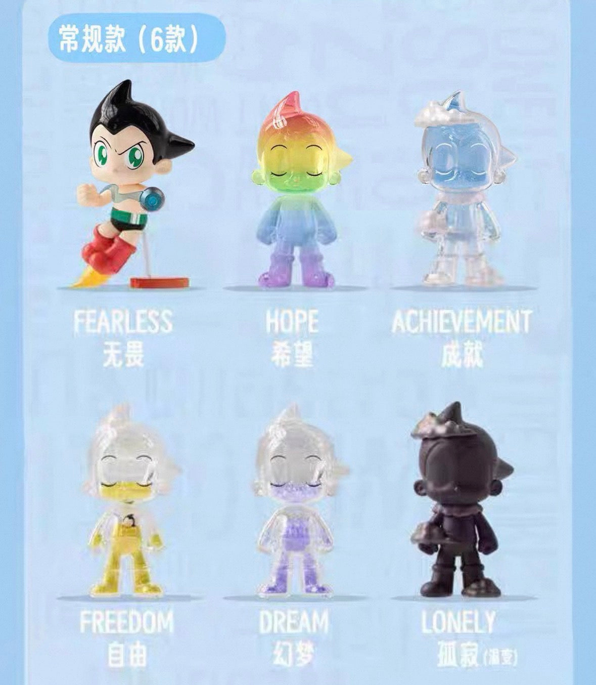GOHO Go Astro Boy Go! Borderless Series/DNA Moved/Awakening Series/First Generation of Cyborgs Series Figure Blind Box