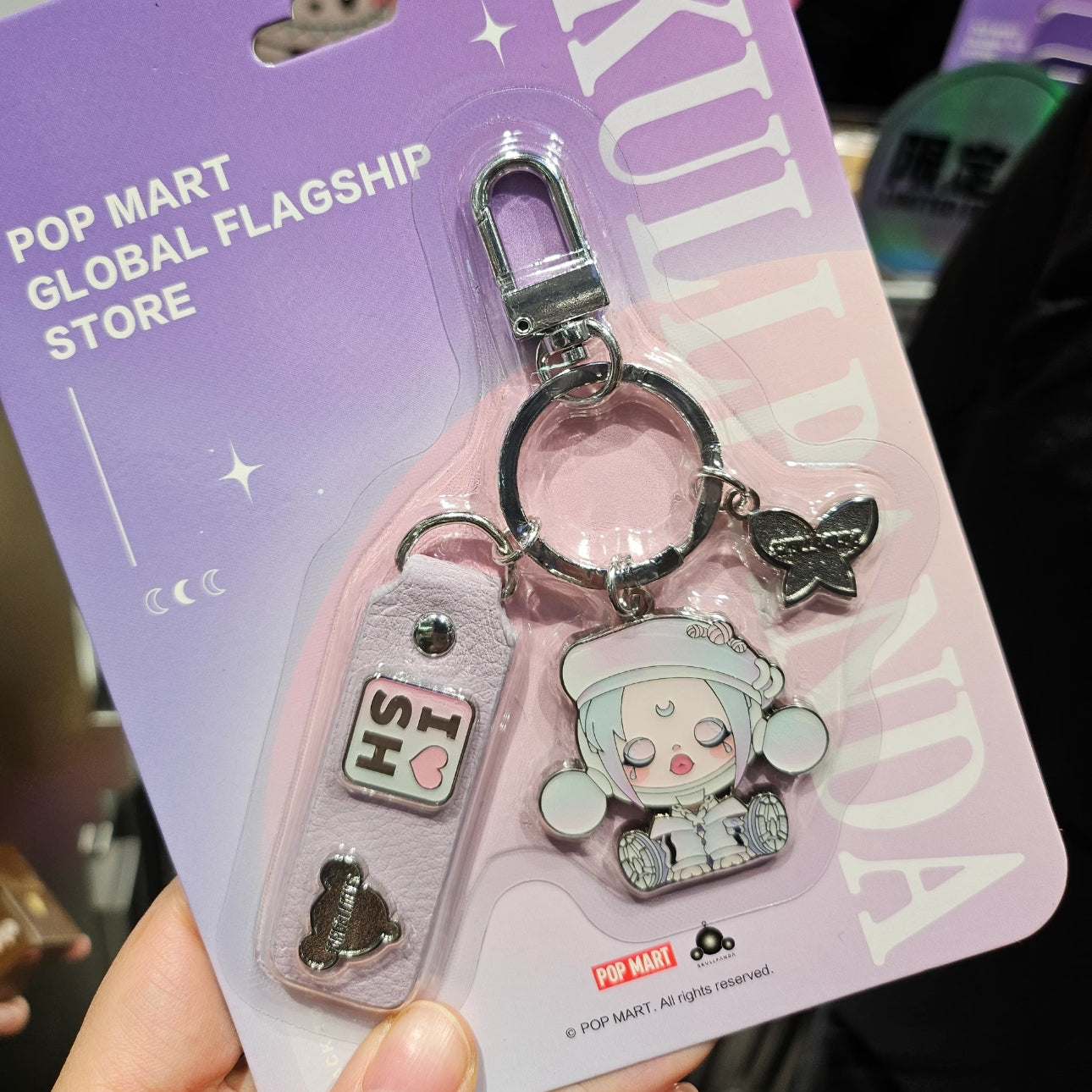 POP MART Shanghai Exclusive Skullpanda Keychain SP Fridge Magnet