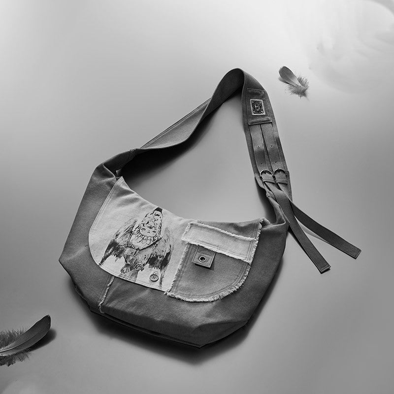 Hirono Aerial Performer Patchwork Messenger Bag