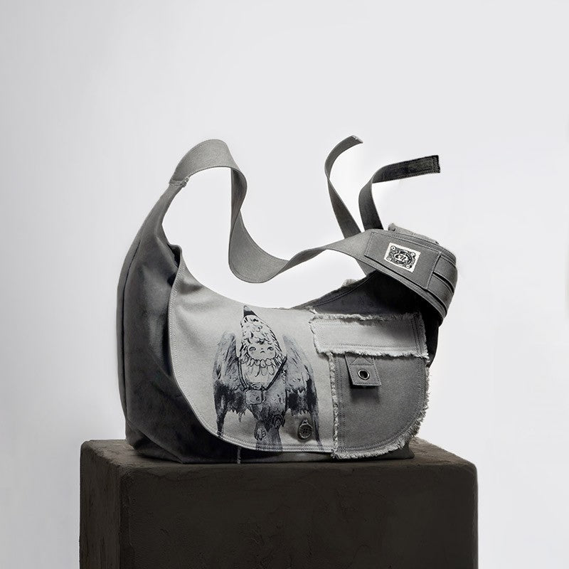 Hirono Aerial Performer Patchwork Messenger Bag