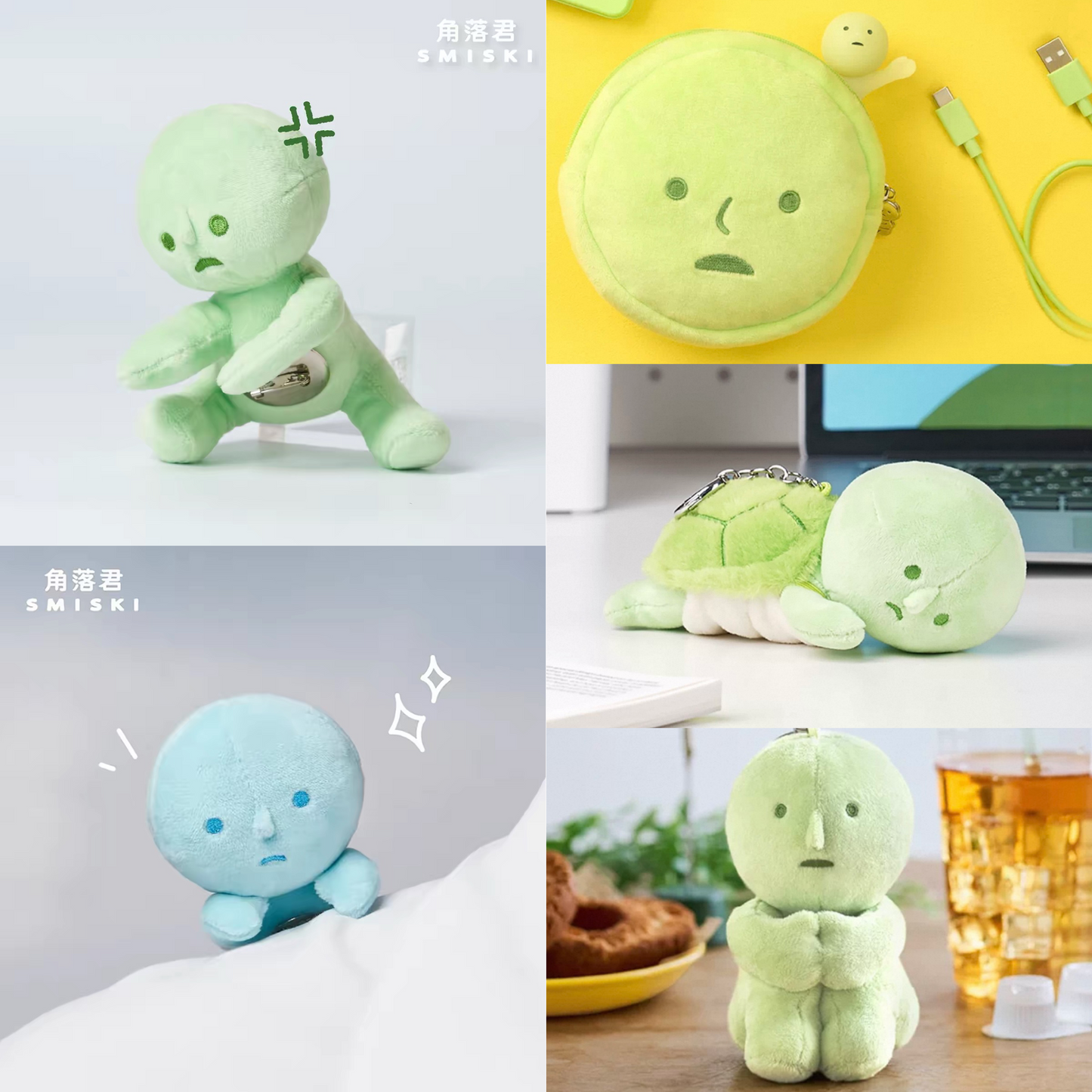 SMISKI Plush Pendant Brooch Clothing Accessories Storage Bag