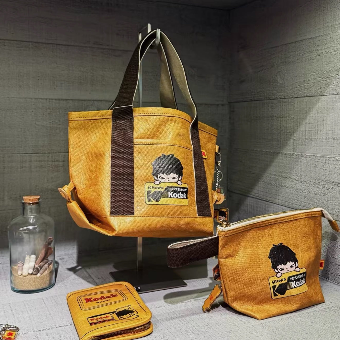 Hirono x Kodak Keychain Bag Passport Holder