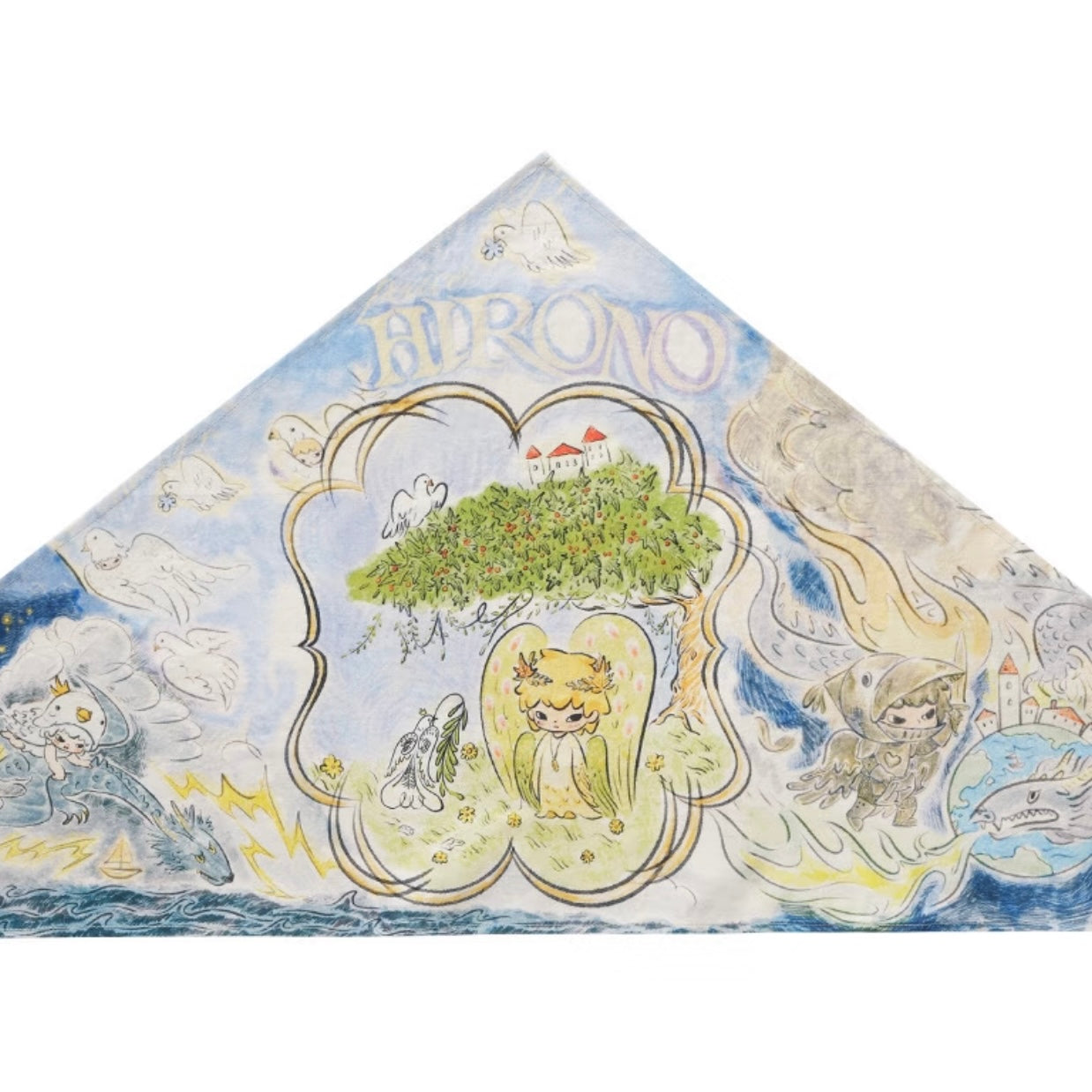 Hirono Whisper Poet Triangular Scarf Bandage