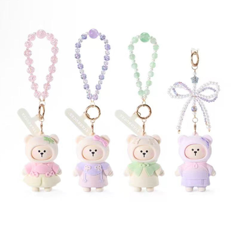 Starbucks Pendant Blind Box Tap Light Leopard Bear Series Purple Night Galaxy Spring Pattern