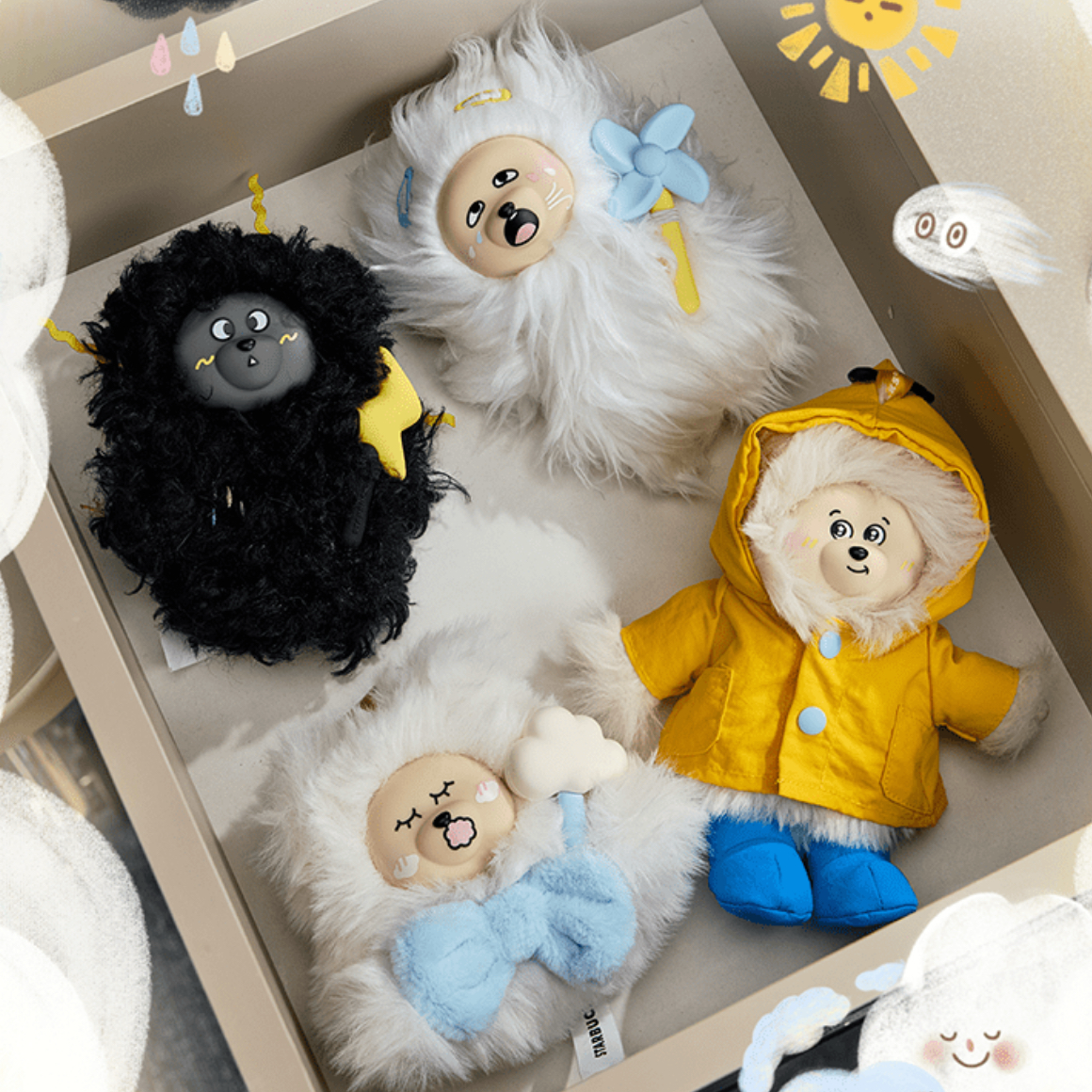 STARBUCKS Mood Weather Bureau Plush Pendant Blind Box