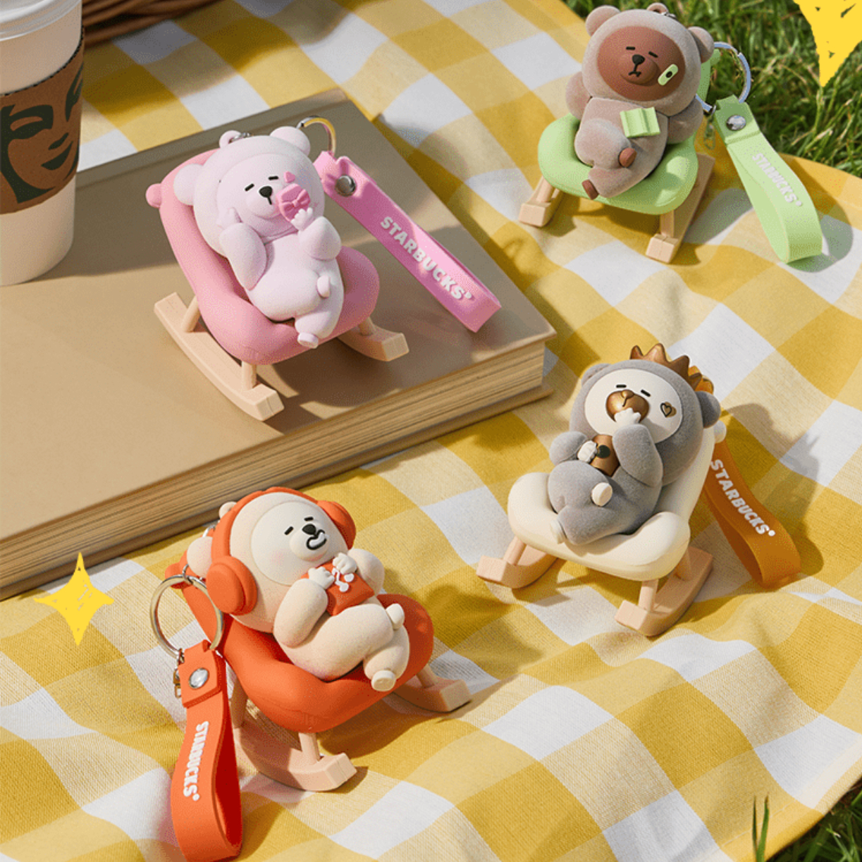 STARBUCKS Store Manager Bear Rocking Chair Blind Box Gift