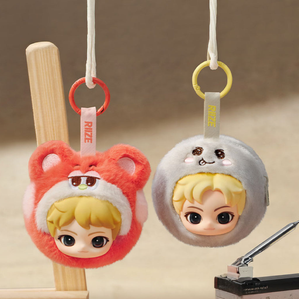 POP MART RIIZE Fluffy Club Series Earphone Case Mini Pouch Keychain Blind Box(PRE-ORDER)
