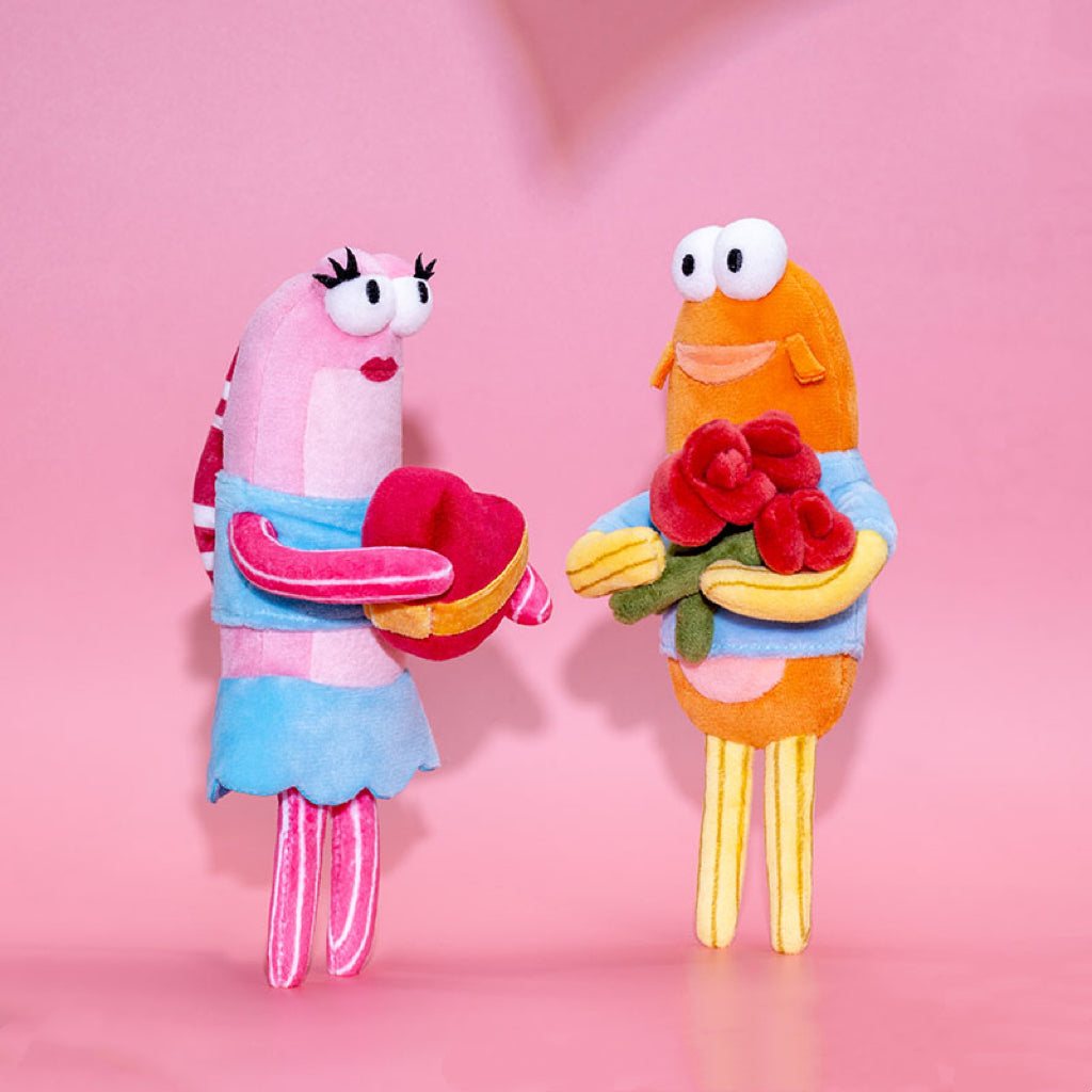 Bikini Bottom Buddies Romantic Fish Series Plush Pendants