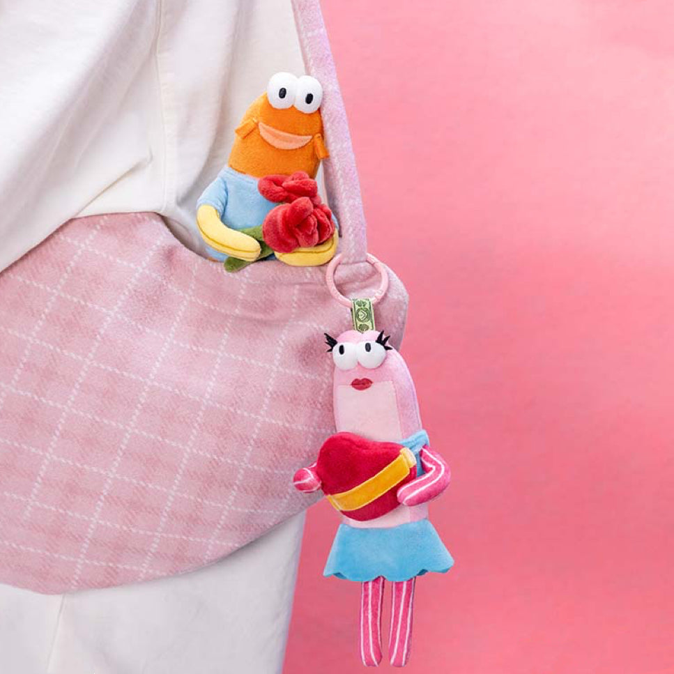 Bikini Bottom Buddies Romantic Fish Series Plush Pendants