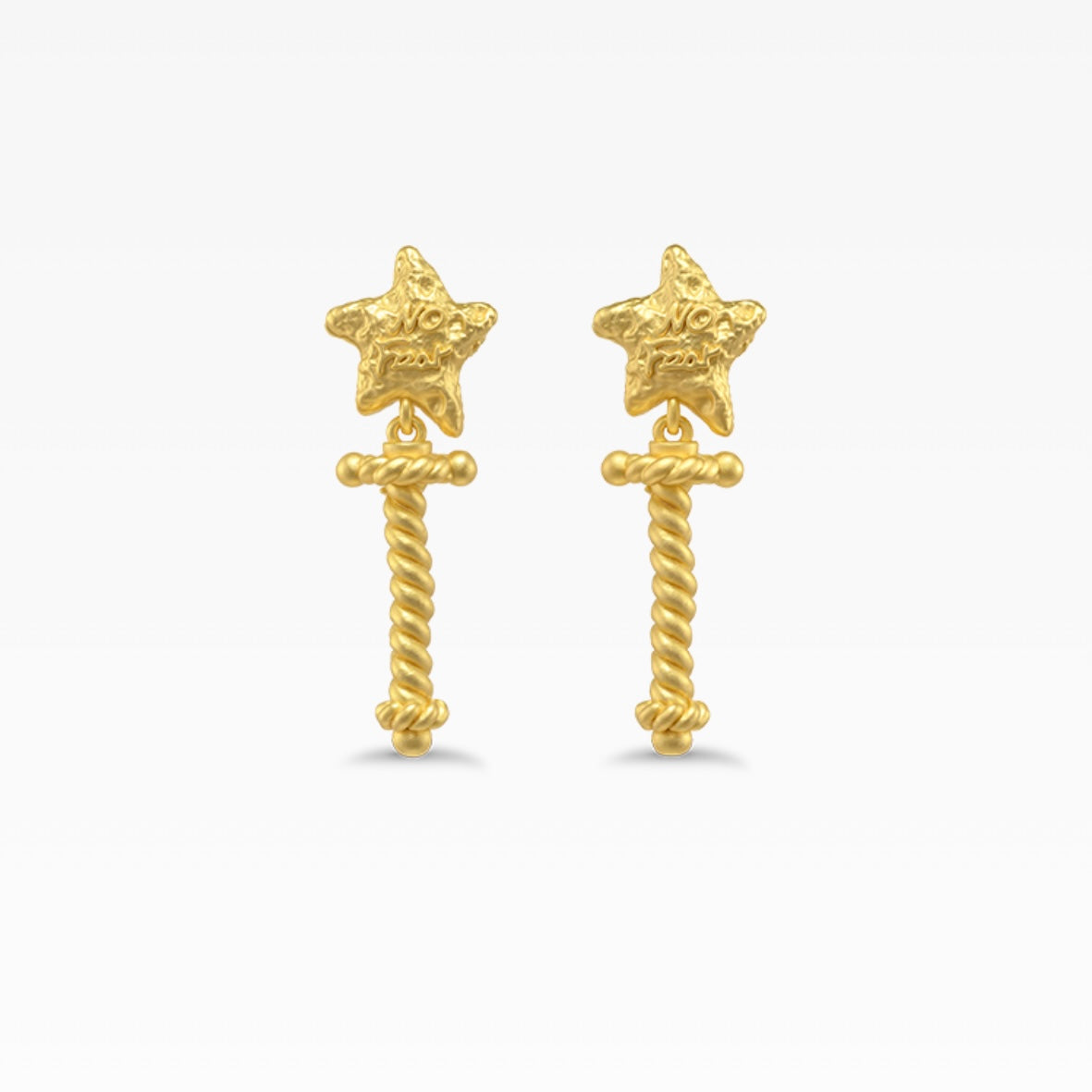 POPOP Jewelry Twinkle Twinkle Earrings 925 Sterling Silver Gold-Plated