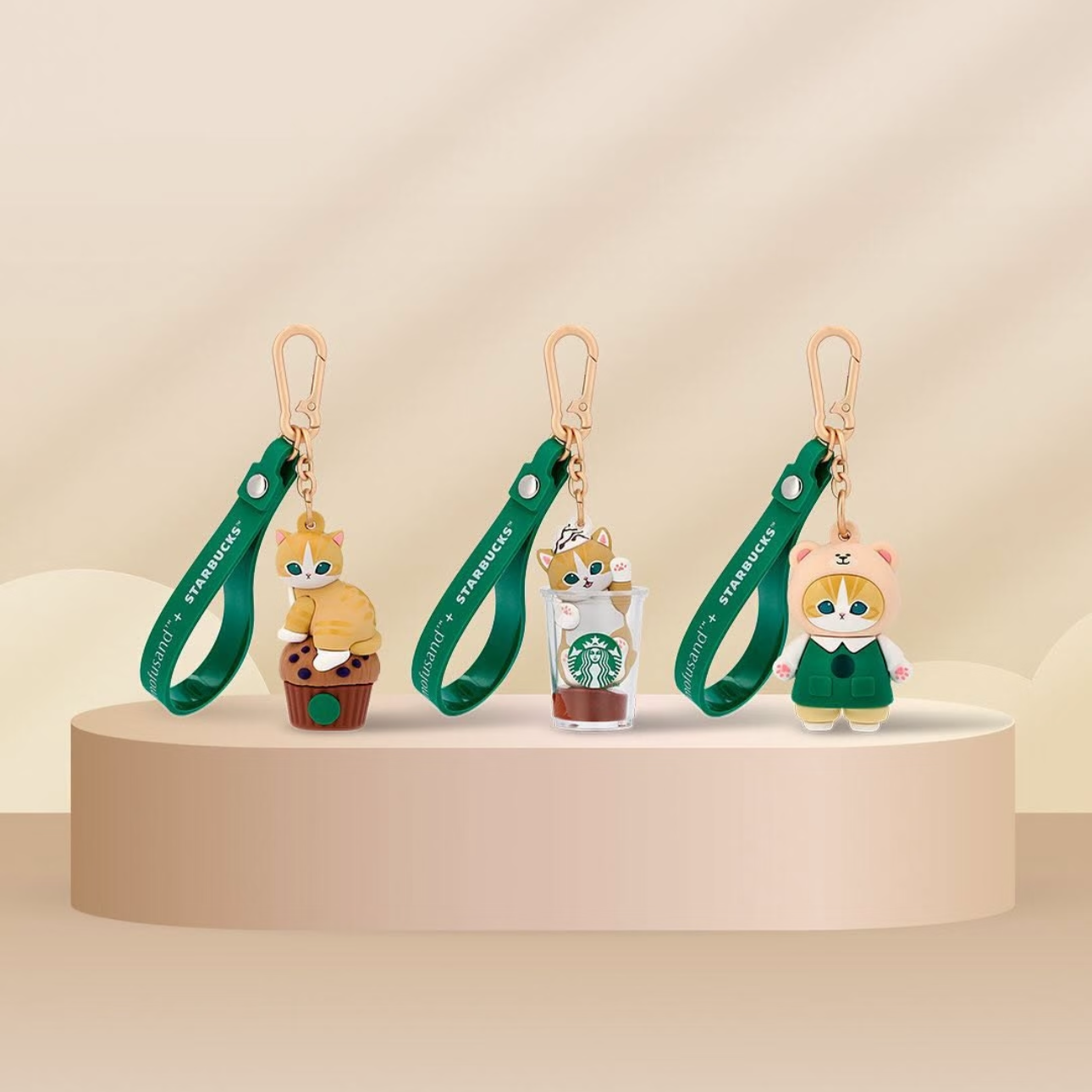 (Pre-Order) SB X Mofusand Singapore Exclusive Thermos Water Bottle Plush Pendant Keychain Blind Box Starbucks