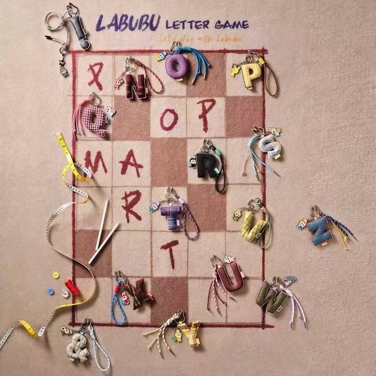 THE MONSTERS Pin for Love Series-Letter Pendant Blind Box