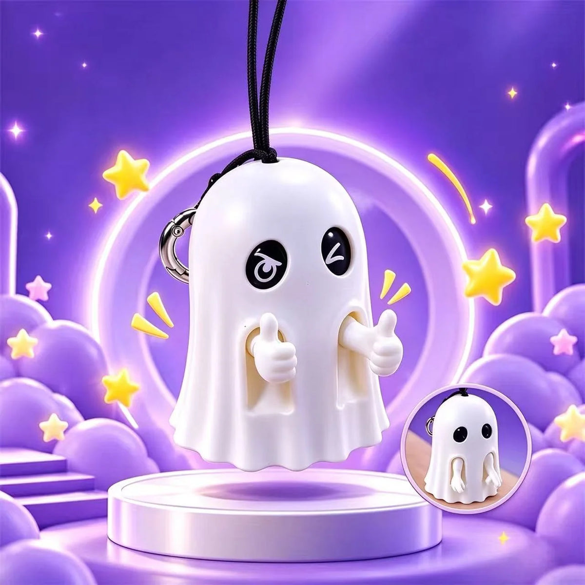 Halloween Spooky Skull & Ghost Keychain Pendant (PRE-ORDER)