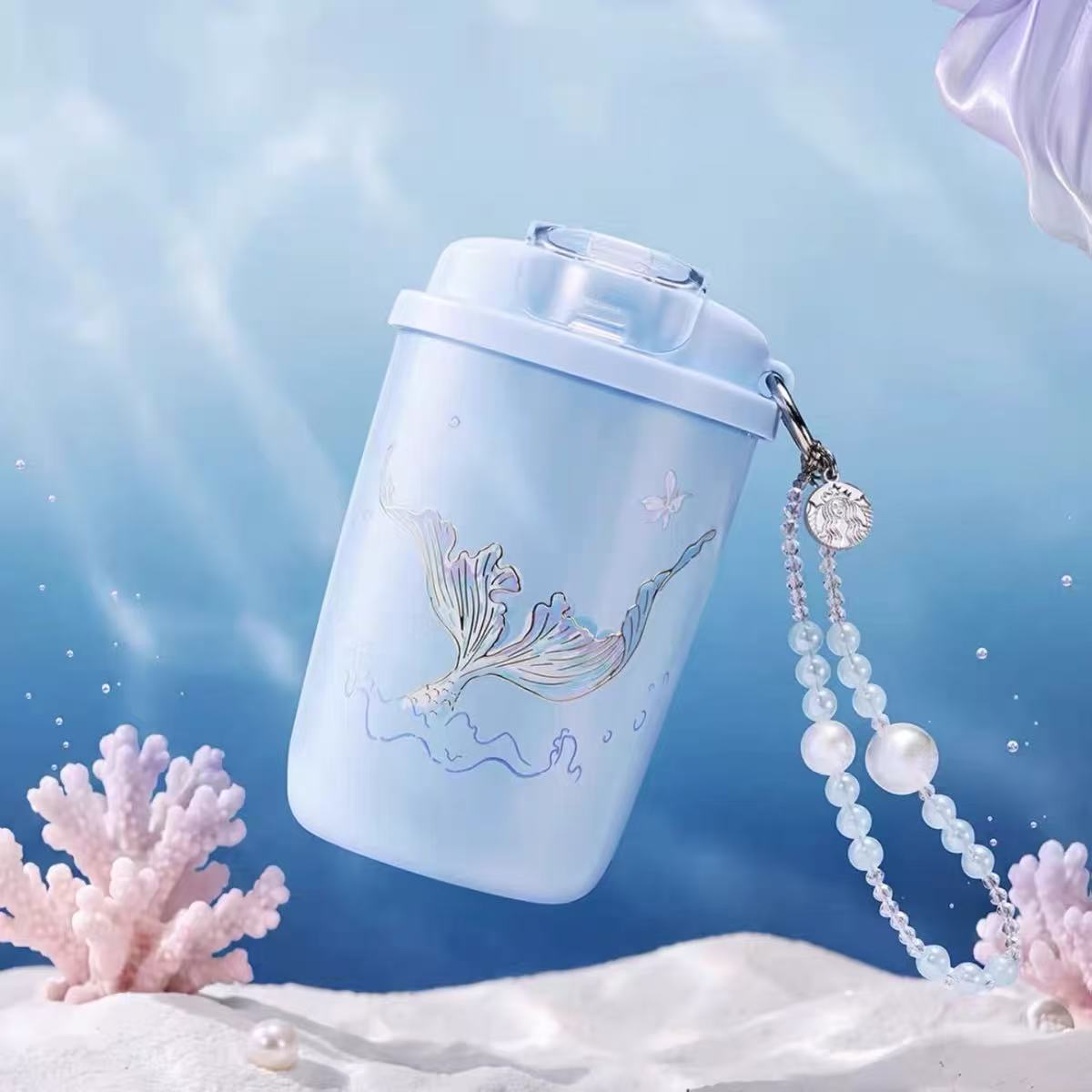 Starbucks Undersea Encounter Mermaid Collection, Official Tumbler, Ceramic Mug & Water Bottle Full Set, Limited‑Edition Drinkware Gift