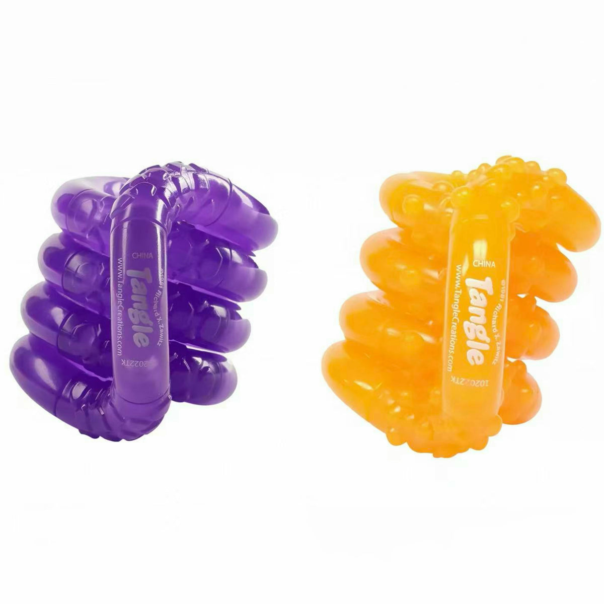 Tangle Original GLOW Series Glow‑in‑the‑Dark Fidget Toy, Sensory Twist Puzzle for ADHD, Stress Relief & Focus Training
