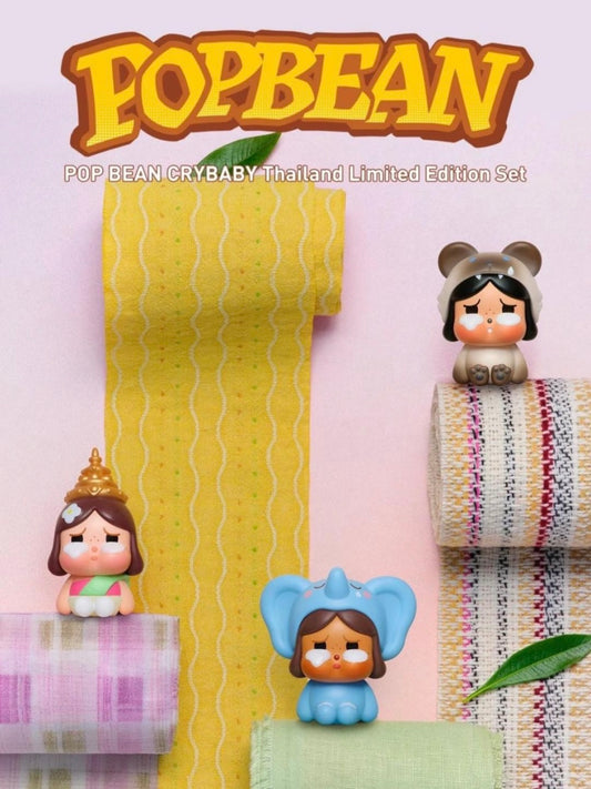 Crybaby Thailand Exclusive Pop Bean Figure, Tote Bag, Pendant (Pre-order)