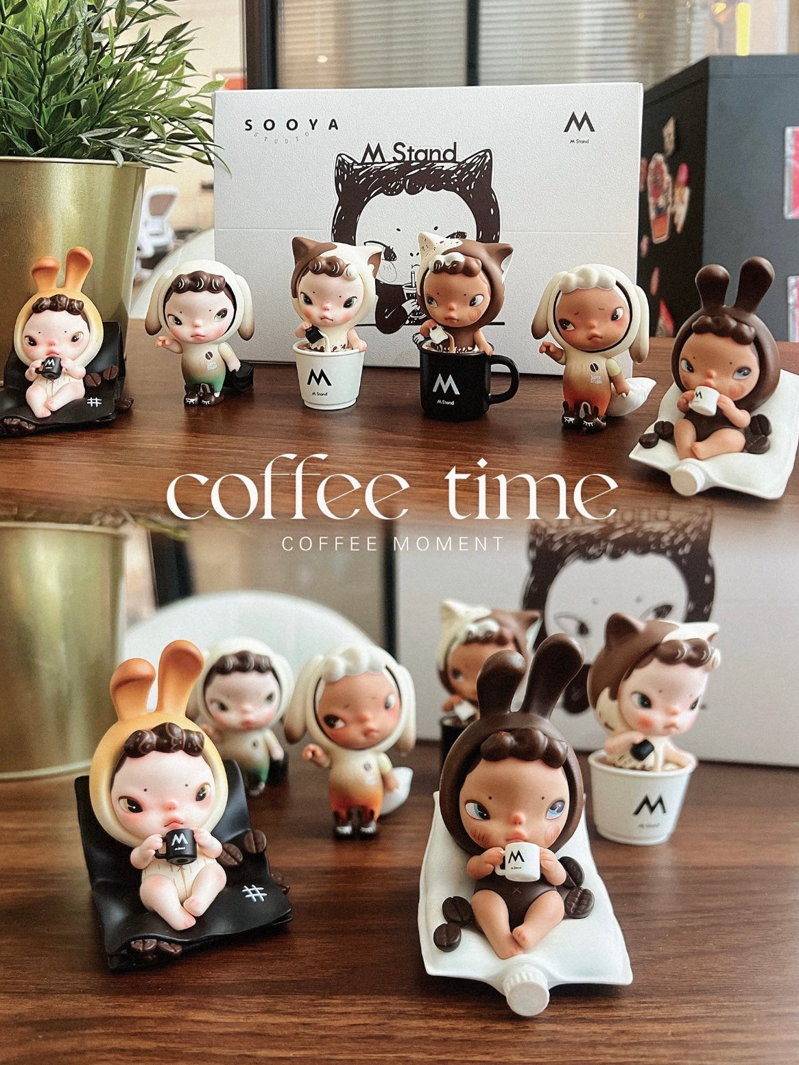 SOOYA x M Stand It's Coffee Time Series Blind Box Figures