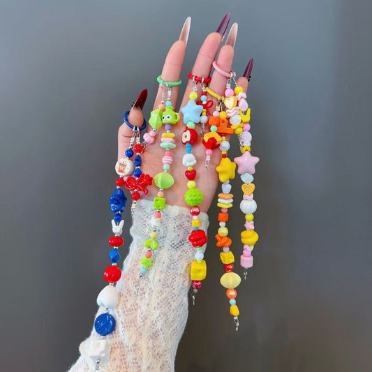 DIY key chain bag charm choose color in the live stream