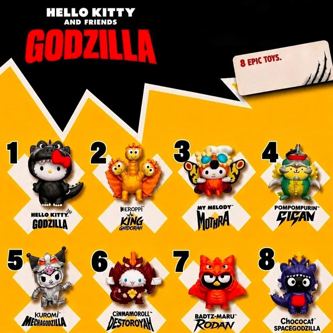 HK and Friends × Godzilla McDonald's Series Figure Collection