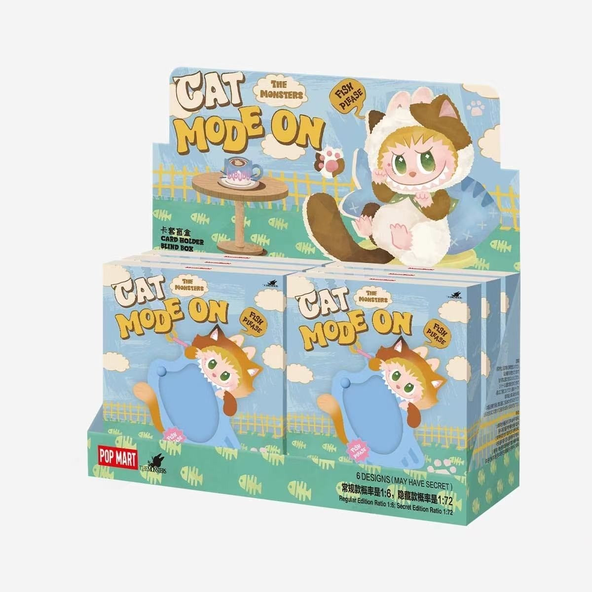POP MART THE MONSTERS CAT MODE ON SERIES - Card Holder Blind Box