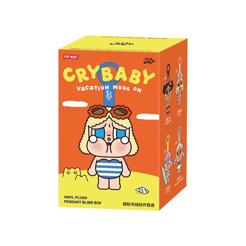POP MART CRYBABY Vacation Mode On Series-Vinyl Plush Pendant Blind Box