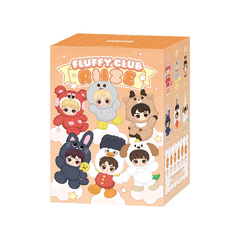 POP MART RIIZE Fluffy Club Series Vinyl Plush Doll Pendant Blind Box
