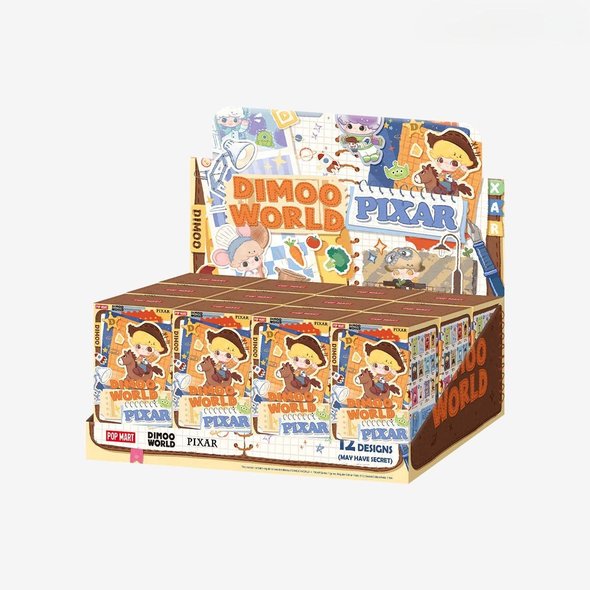 POP MART DIMOO WORLD × PIXAR Series Figure Blind Box (PRE-ORDER)