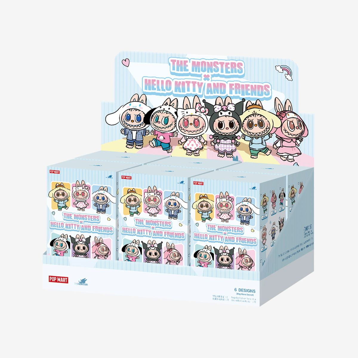 POP MART LABUBU THE MONSTERS x Sanrio Hello Kitty and Friends Series-Vinyl Plush Pendant Blind Box