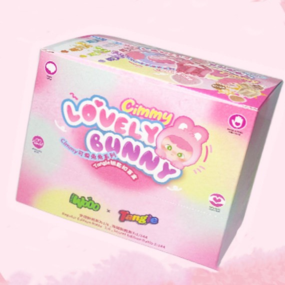 Tangle x HiddenWooo Cimmy Lovely Bunny Series Stress Toy Blind Box, Tangle Original Plush Series Flocking Fidget Toy, Authentic Soft Plush Twist Sensory Puzzle for ADHD, Anxiety & Stress‑Relief Hand Toy