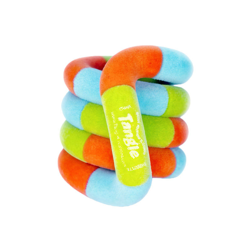 Tangle Original Plush Series Flocking Fidget Toy, Authentic Soft Plush Twist Sensory Puzzle for ADHD, Anxiety & Stress‑Relief Hand Toy