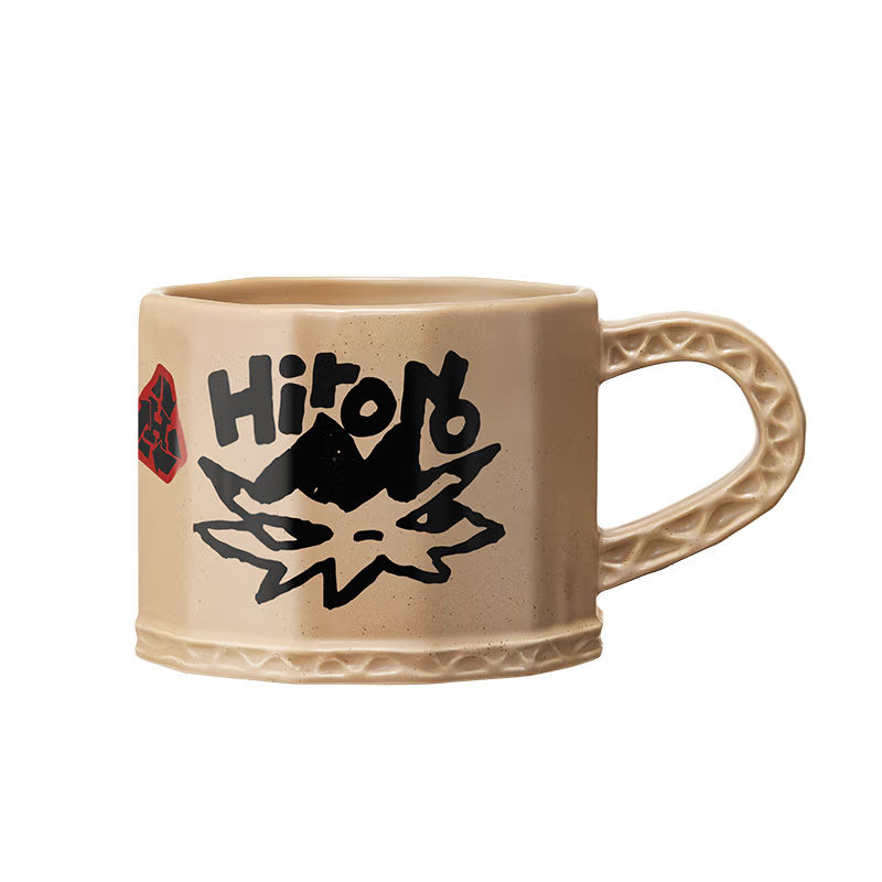 POP MART Hirono Echo Series Paper-shelled Mug, 3D Ceramic Cup, Official Collectible Coffee Cup, Home Decoration Gift for Collectors