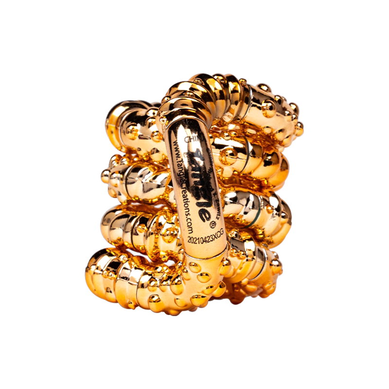 Tangle Original Metallic Textured Series Fidget Toy, Authentic Twist Sensory Puzzle for ADHD, Anxiety & Stress Relief Hand Toy