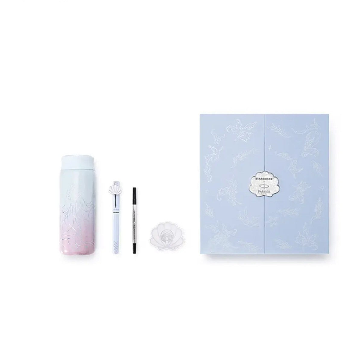 Starbucks Undersea Encounter Mermaid Collection, Official Tumbler, Ceramic Mug & Water Bottle Full Set, Limited‑Edition Drinkware Gift