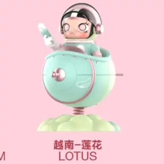 MEGA SPACE MOLLY 100% Blooming Series Peony SAKURA ORCHID LOTUS SILVER FERN Figure