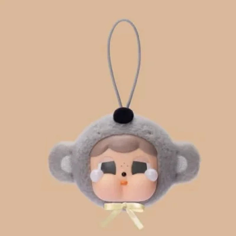 POP MART CRYBABY Sad Zoo Day Series Blind Capsule Toy, Thailand Exclusive Plush Pendant, Cry Buddy Collectible Keychain