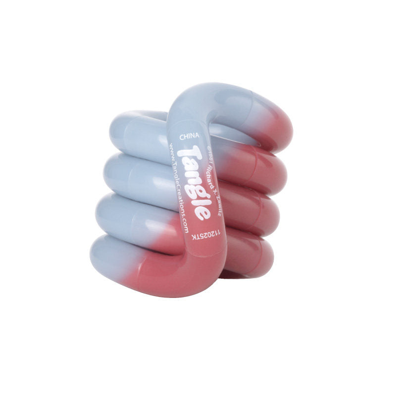 Tangle Original Thermochromic Heat‑Reactive Color‑Changing Fidget Toy, Authentic Twist Sensory Puzzle for ADHD, Anxiety & Stress‑Relief Hand Toy
