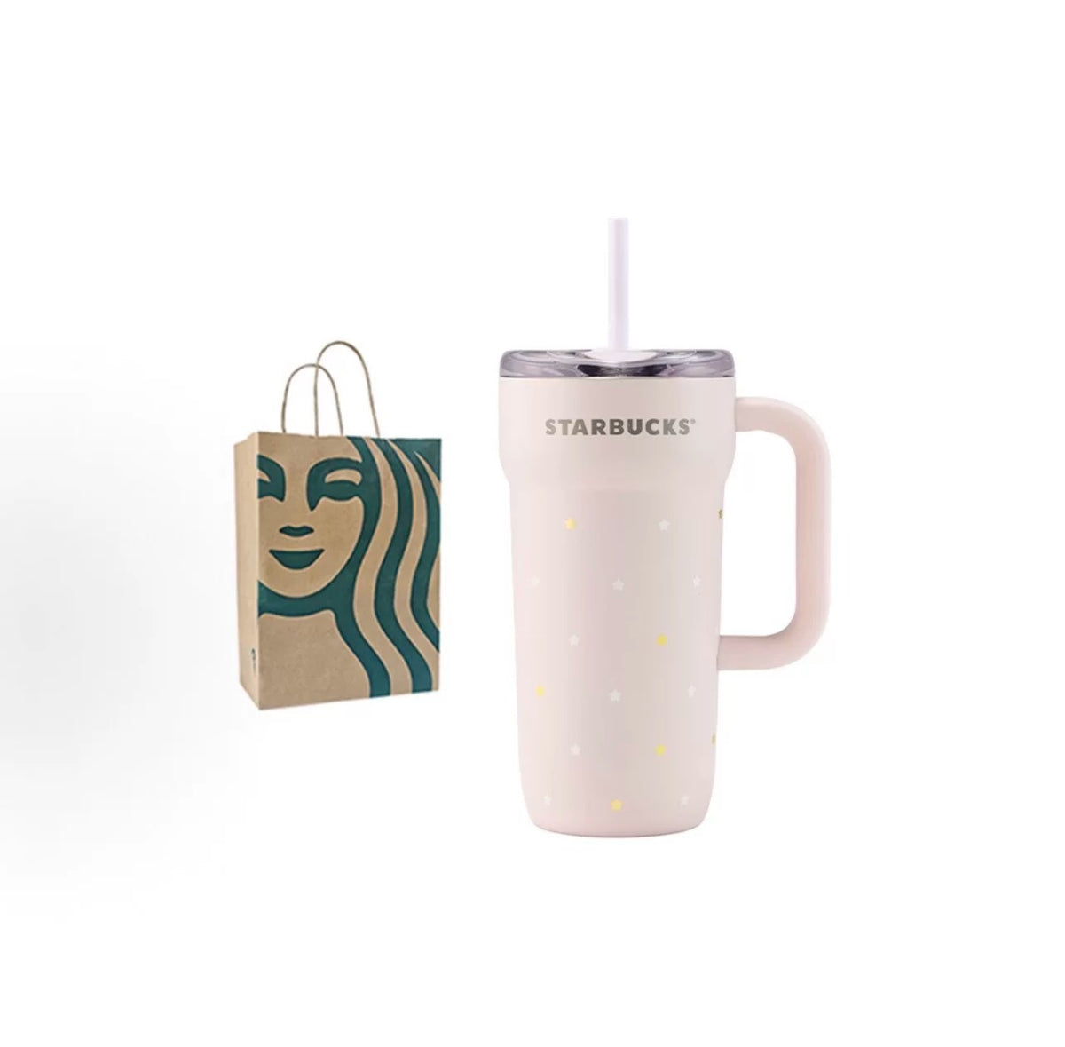 SB Starry Night Sweet Dream Party Bear Glass Straw Cup Series Starbucks