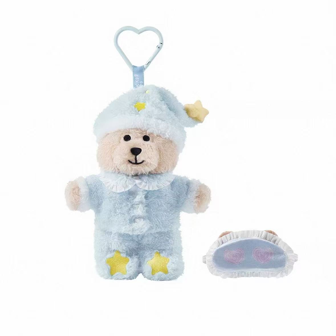 Starbucks Pajamas Bear Plush Pendant Chinese Valentine's Day Limited Edition