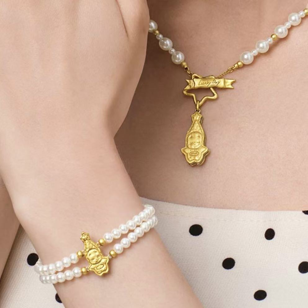 POPOP Jewelry Twinkle Twinkle Lucky Star Series Fortune Cookie Bracelet