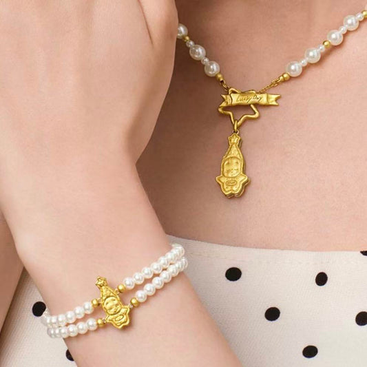 POPOP Jewelry Twinkle Twinkle Lucky Star Series Fortune Cookie Bracelet